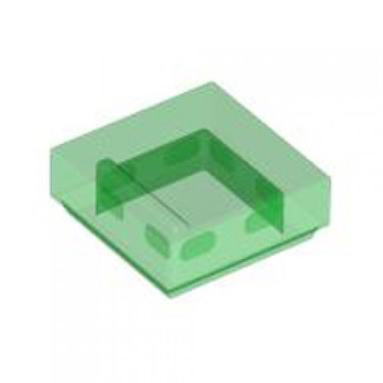 Flat Tile 1x1 Transparent Green