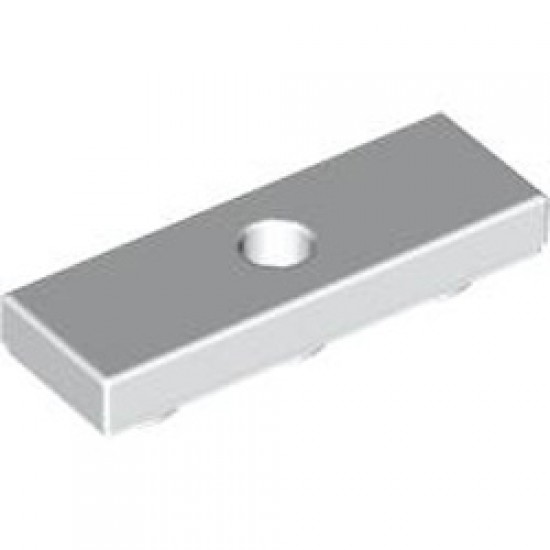 Tile 1x3 Inverted with 3.2 Hole White