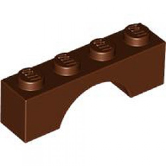 Brick with Bow 1x4 Reddish Brown