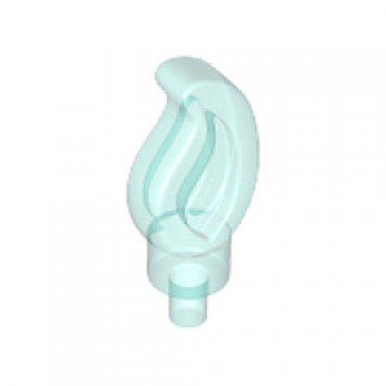 Flame Number 1 Transparent Light Blue