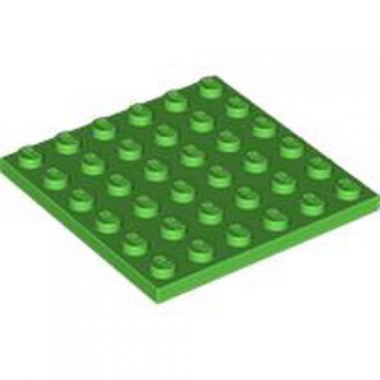 Plate 6x6 Bright Green