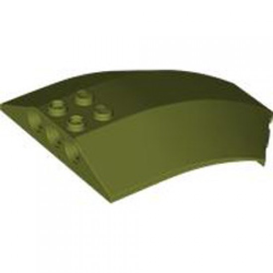 Shell 6x8x2 with Bow Angle Olive Green