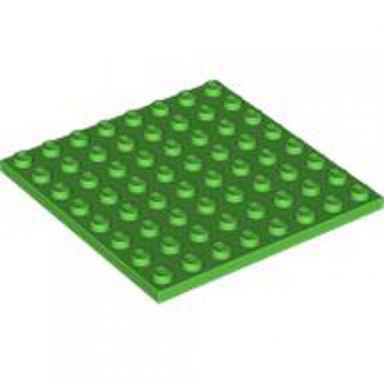 Plate 8x8 Bright Green