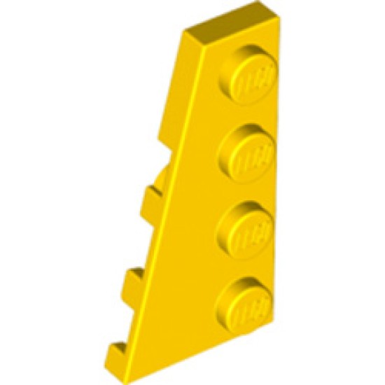 Left Plate 2x4 with Angle Bright Yellow