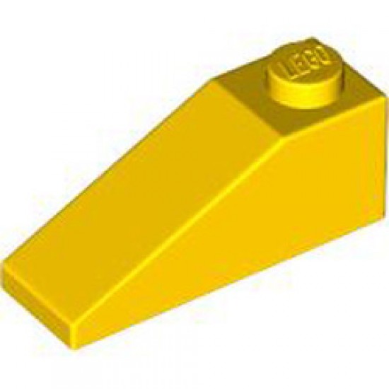 Roof Tile 1x3 / 25 Degree Bright Yellow