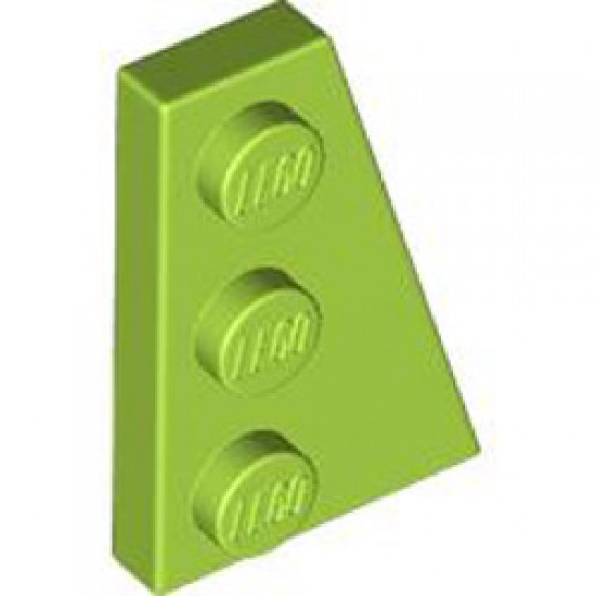 Right Plate 2x3 with Angle Bright Yellowish Green