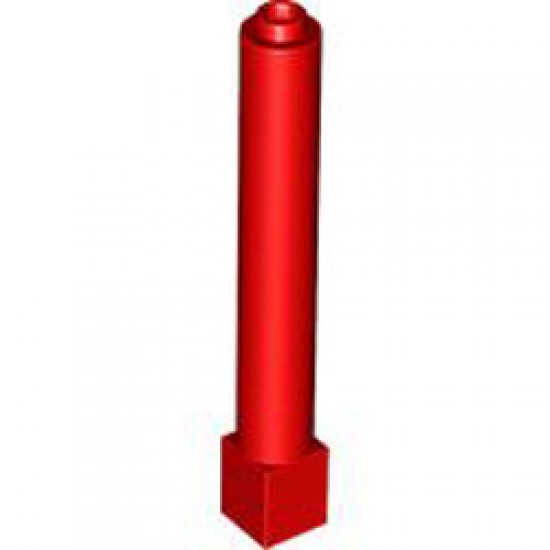 Column 1x1x6 Bright Red