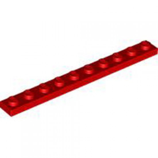 Plate 1x10 Bright Red