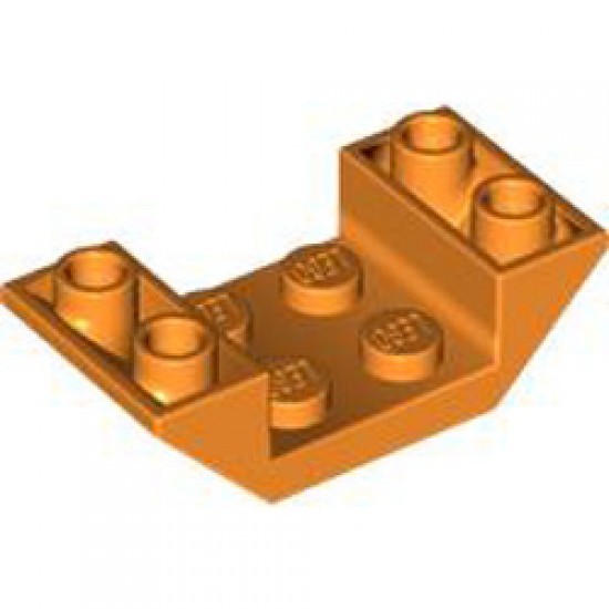 Roof Tile 4x2 / 45 Degree Inverted Bright Orange