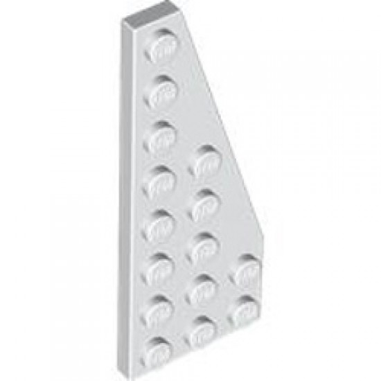 Right Plate 3x8 with Angle White