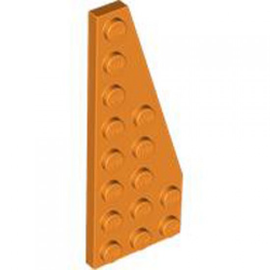 Right Plate 3x8 with Angle Bright Orange