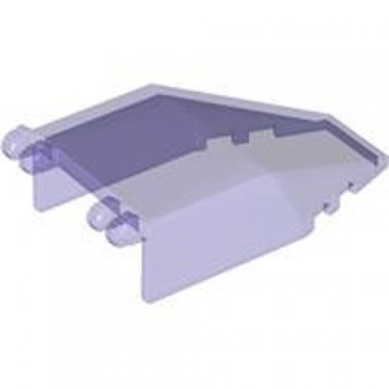 Cockpit 4x7x2 Friction Fork Transparent Bright Violet