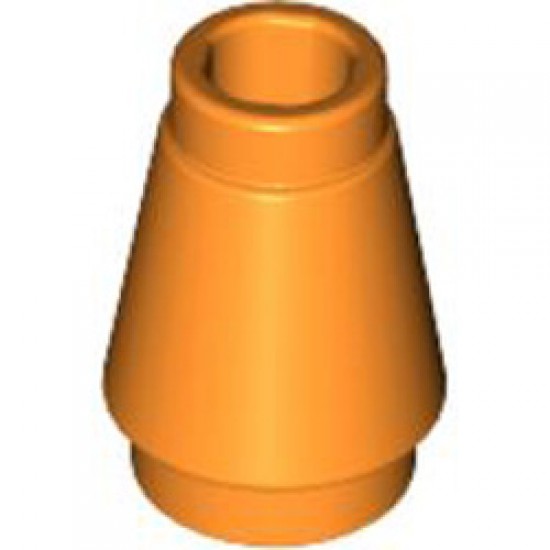 Nose Cone Small 1x1 Bright Orange