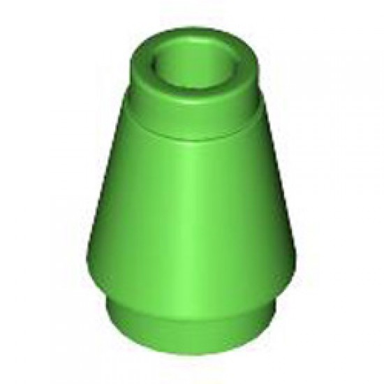 Nose Cone Small 1x1 Bright Green