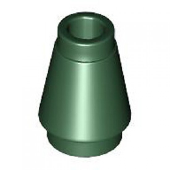 Nose Cone Small 1x1 Earth Green