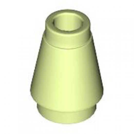 Nose Cone Small 1x1 Spring Yellowish Green