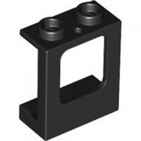 Wall Element 1x2x2 with Window Black