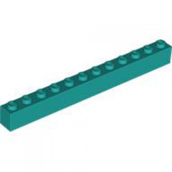 Brick 1x12 Bright Bluish Green