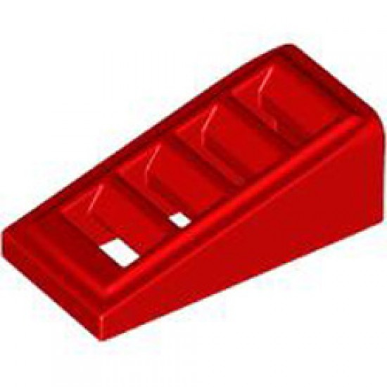 Roof Tile with Lattice 1x2x2/3 Bright Red