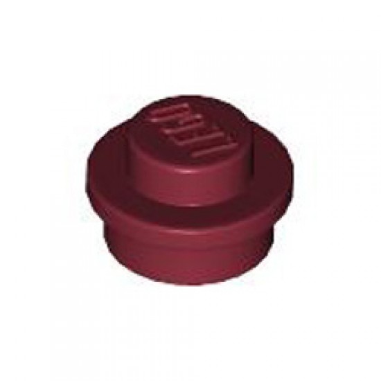 Round Plate 1x1 Dark Red