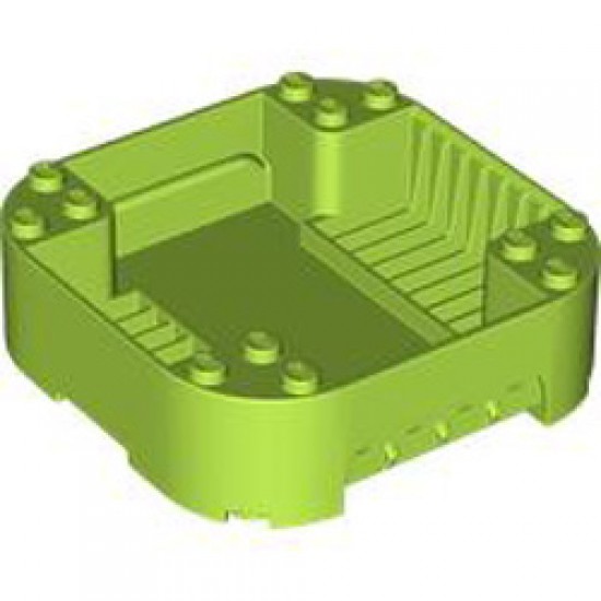 Box 8x8x2 Bright Yellowish Green