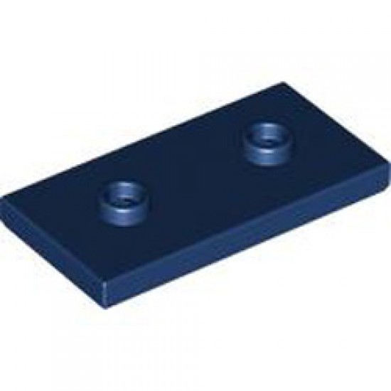 Plate 2x4 with 2 Knobs Earth Blue