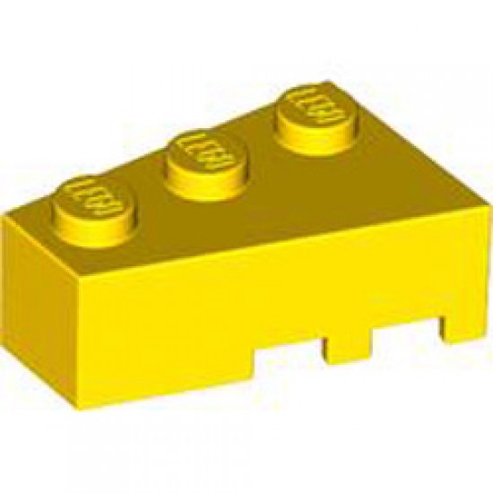 Left Roof Tile 2x3 Bright Yellow