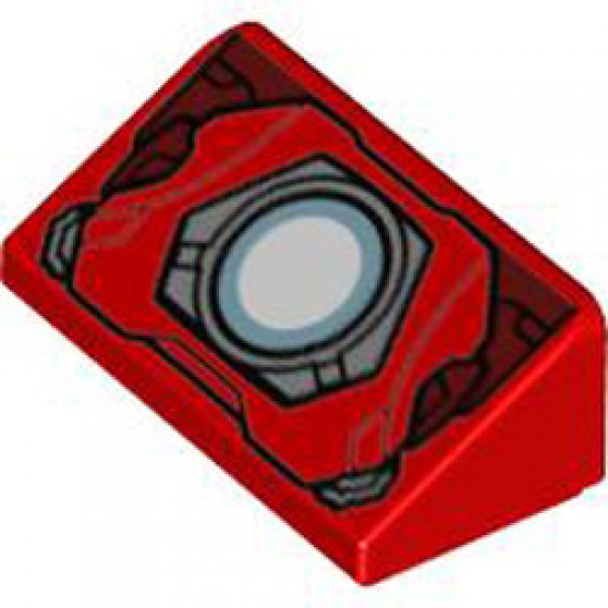 Roof Tile 1x2x2/3 Number 16 Bright Red