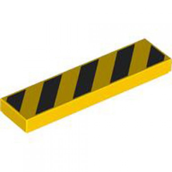Flat Tile 1x4 Number 158 Bright Yellow