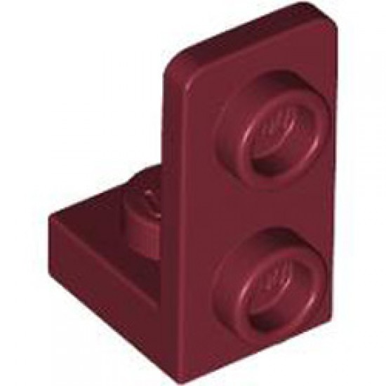 Plate 1x1 with 1.5 Plate 1x2 Upwards Dark Red