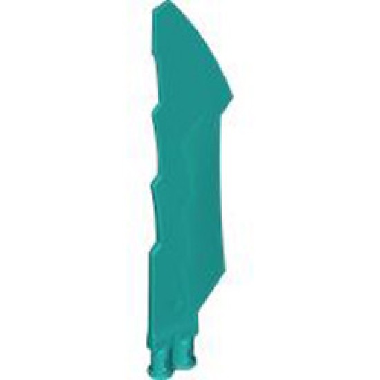 Weapon with Cross Hole Number 2 Bright Bluish Green