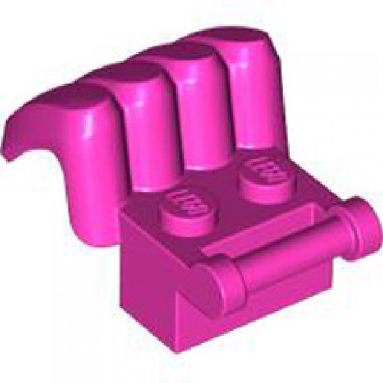 Design Brick with 3.2 Shaft Number 1 Bright Purple