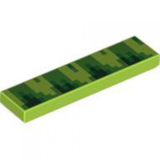 Flat Tile 1x4 Number 177 Bright Yellowish Green