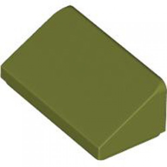 Roof Tile 1x2x2/3 Olive Green