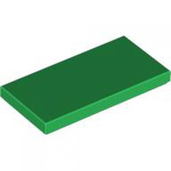 Flat Tile 2x4 Dark Green