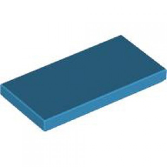 Flat Tile 2x4 Dark Azur