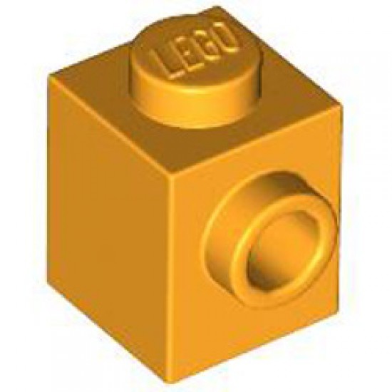 Brick 1x1 with 1 Knob Flame Yellowish Orange