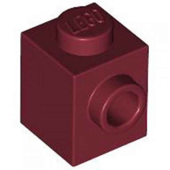 Brick 1x1 with 1 Knob Dark Red