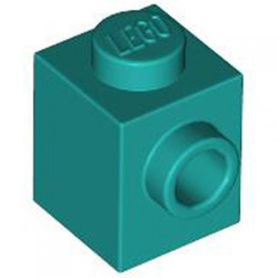 Brick 1x1 with 1 Knob Bright Bluish Green