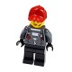 Female Jail Prisoner with Red Cap with Ponytail Minifigure