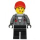 Female Jail Prisoner with Red Cap with Ponytail Minifigure