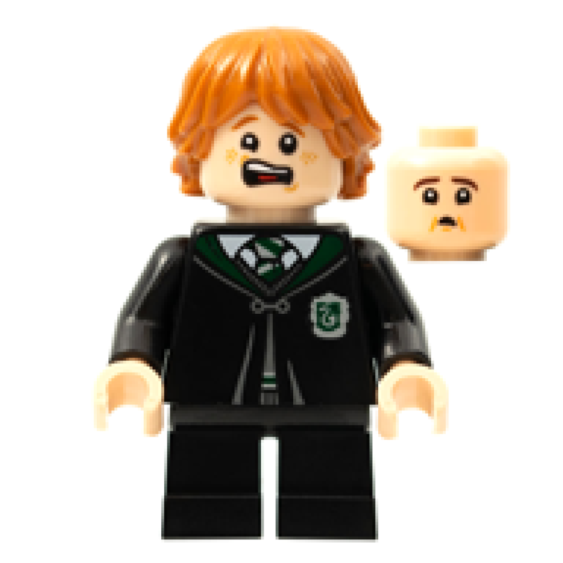 LEGO Part - HP287 - Ron Weasley - Black Slytherin Robe and Short Legs ...